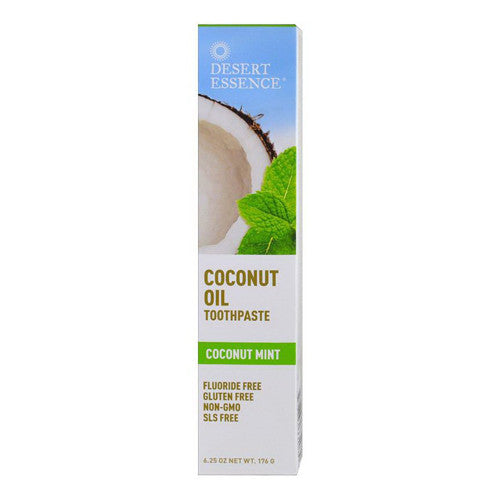 Desert Essence Coconut Oil Toothpaste, Coconut Mint, 6.25 oz